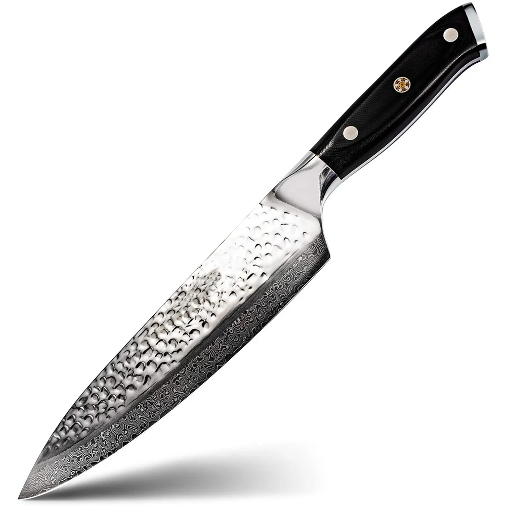 Unique japanese kitchen damascus chef knives set making chopping sharpest German carbon steel blank knife custom logo