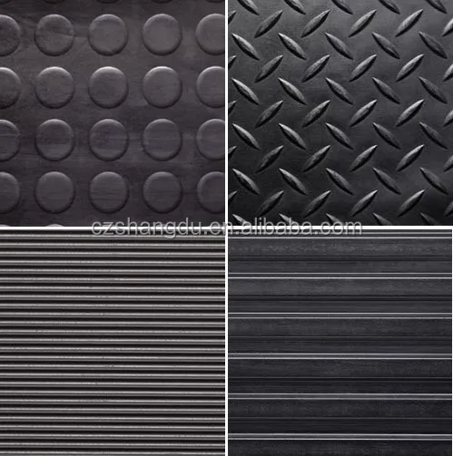 wide ribbed rubber sheets