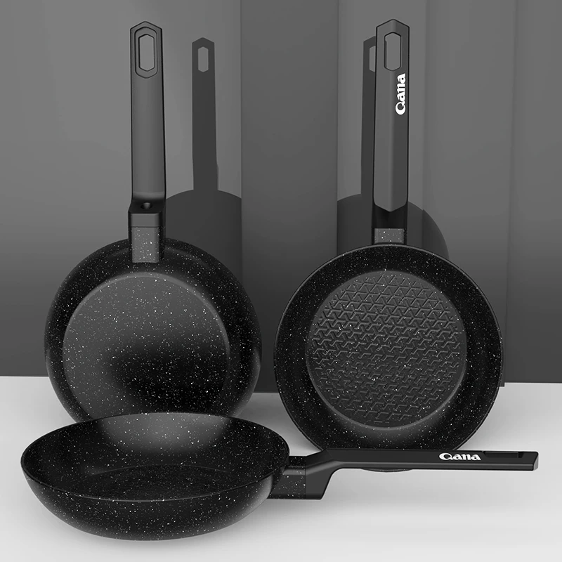 Non Stick Coating Frying Pan Stainless Steel Food Pan Hexclad Cookware Honeycomb Cooking Pans