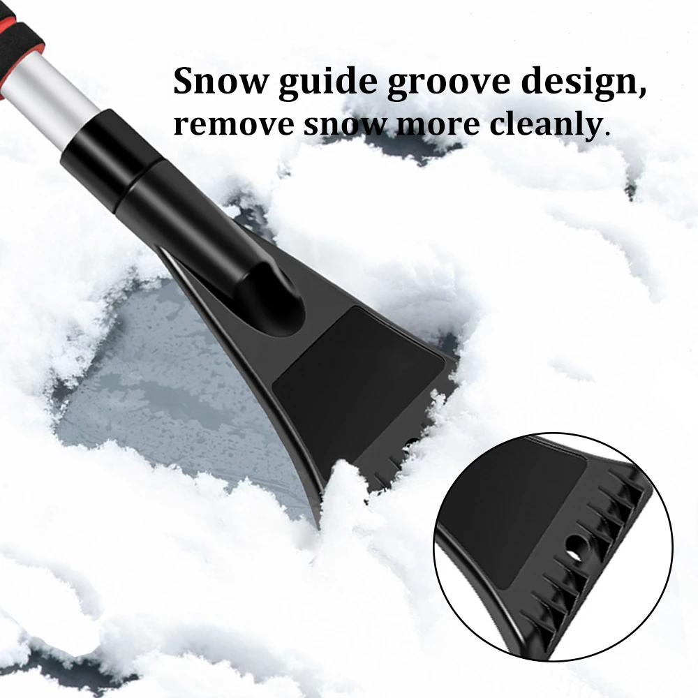 Snow Removal Shovel Ice Scraper Car Cleaning Brush Extendable Auto Windshield Snow Shovel Brush Winter Ice Scraper
