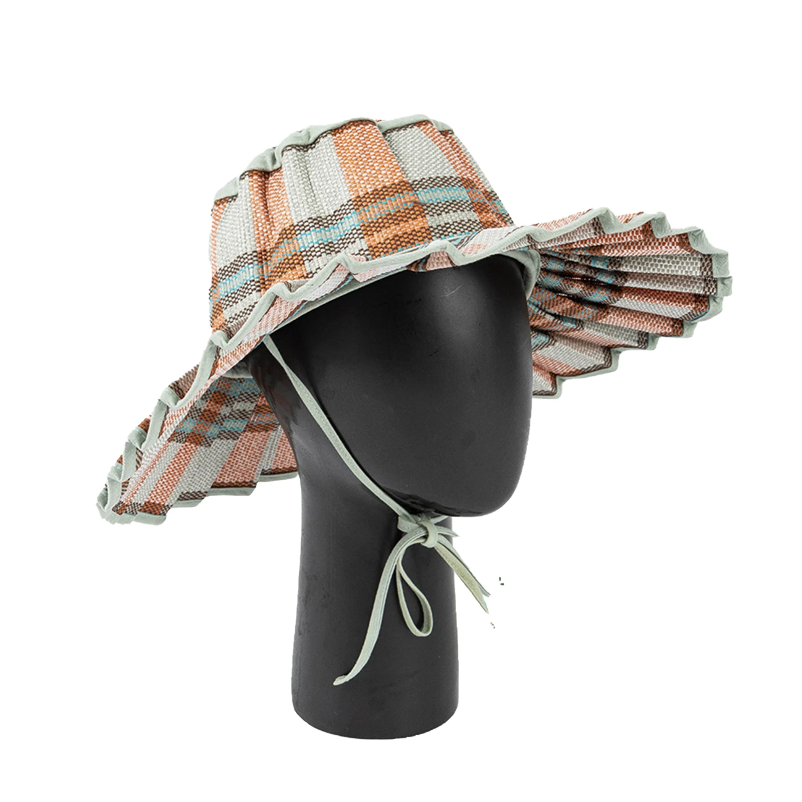 New Fashion High Quality Natural Grass Foldable Panama Hat chapeau femme chic Adult Sun Shade Summer Straw Hat