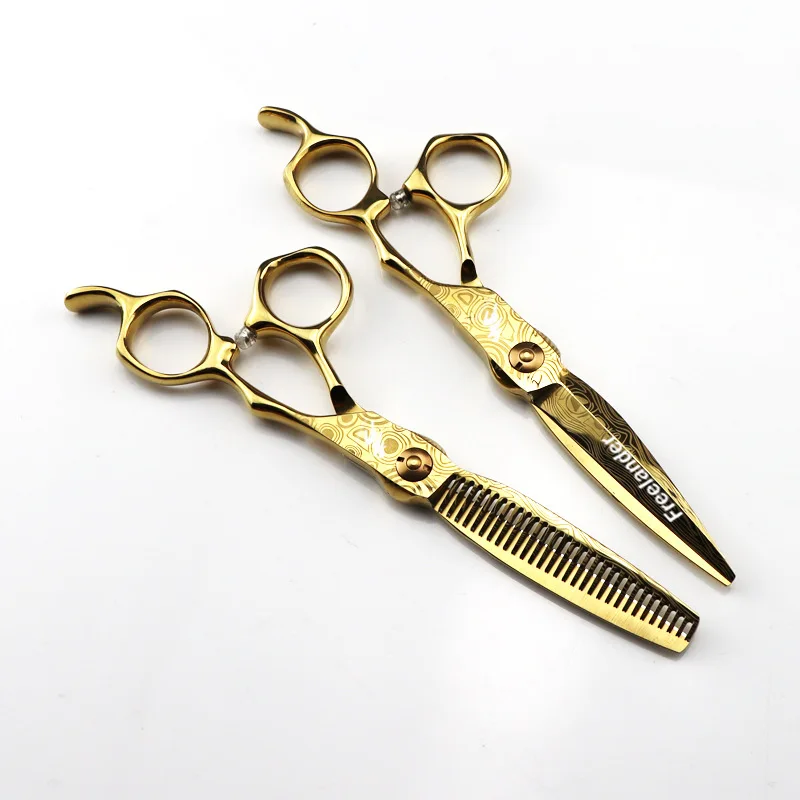 6.0 inch Japanese Hair Scissors CDM Damascus Hairdressing Scissors Thinning Shears Hairdresser Shaver Haircut Hair Cutting Shear