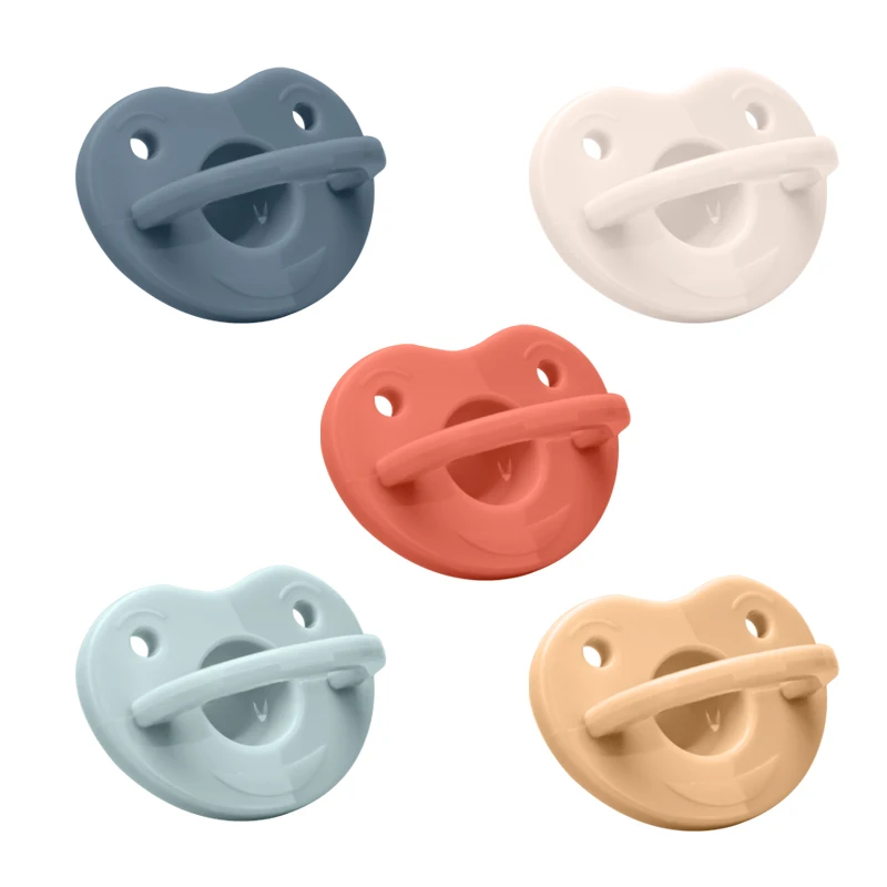 Funny customized Silicone high transparent baby soother dummies Pacifier Baby newborn Teething pacifer