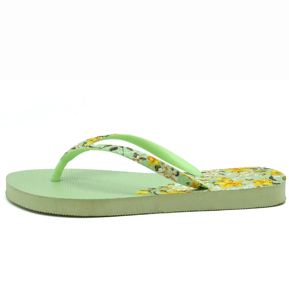 Latest Design ladies slippers Digital Print women flip flops