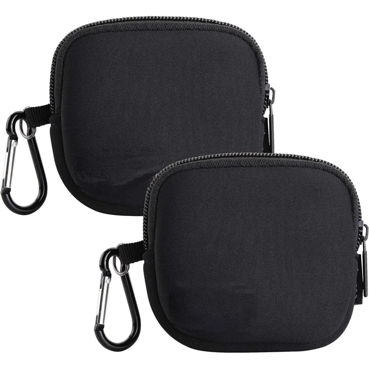 Pack of 2 Neoprene Headphone Organizer - Data Cable Storage Case Mini Pouch Case Bag