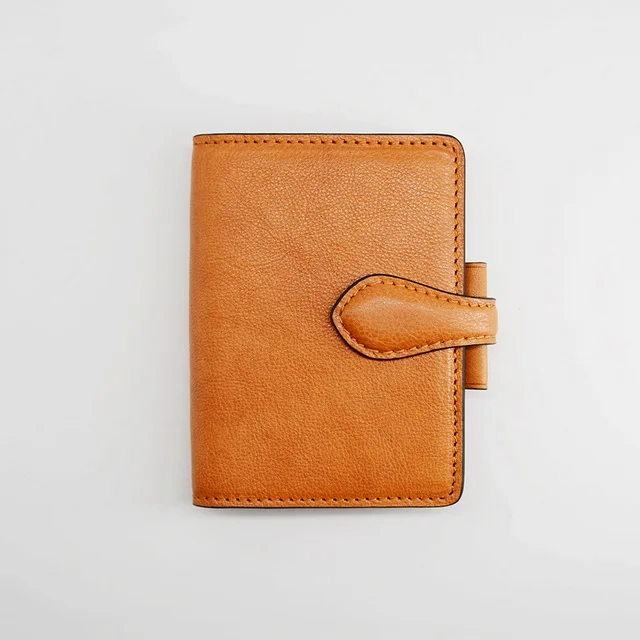 Customized Leather Notebooks  A5 A6 Gold Ring Binder Agenda Journal Diary Organizer Planner Hardcover Note Book