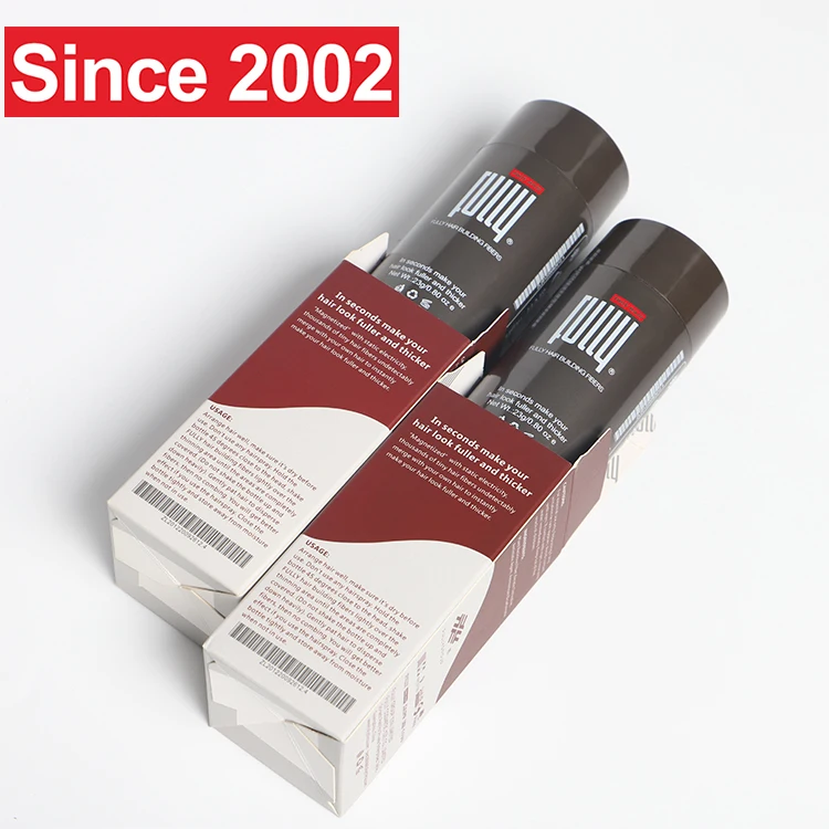 China Factory Custom Logo 50G Bottled Hair Wig Powder FULLY Unique Plant Keratin Hair Building Fibers