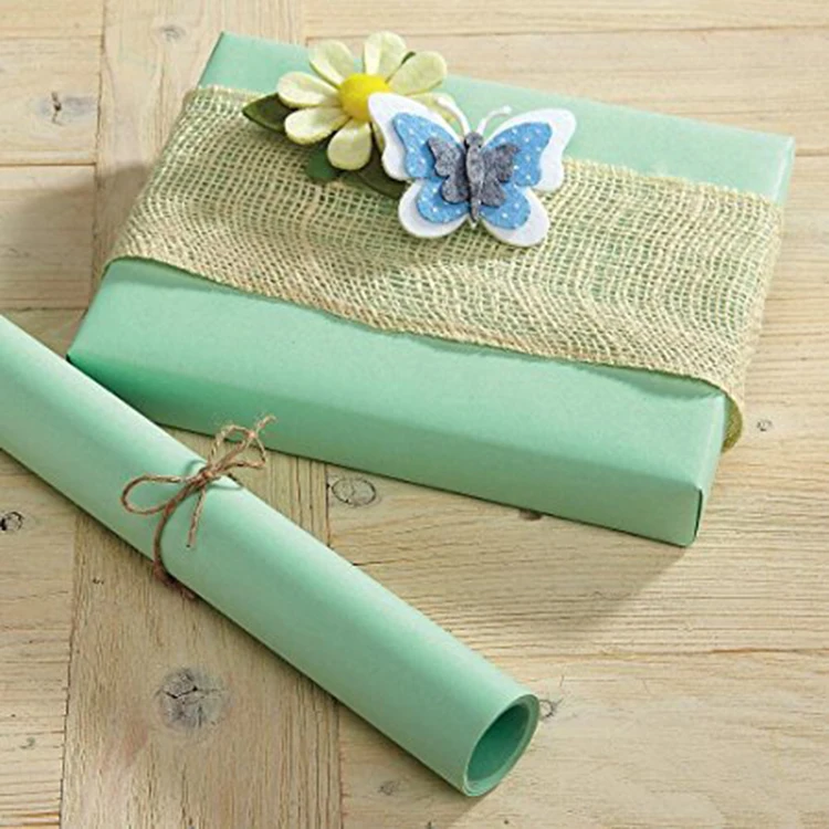 New pattern Size Christmas Gift Wrapping Virgin Kraft Paper with best price