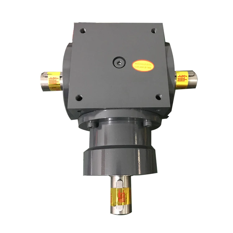 Low Noise & High Speed 90 Degree 1:1 ratio Spiral Bevel vertical shaft gearbox reducer
