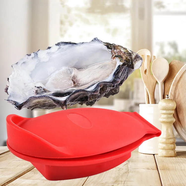 Kitchen Tool Clam Shellfish Seafood Clamp Silicone Fresh Scallop Clip Opening Gadget