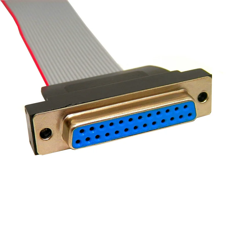 RS232 cable  DB25  plug to IDC Flexible Ribbon Cable