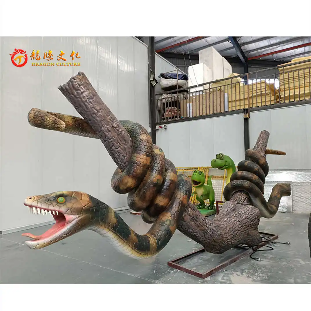 2022 Simulation Animatronic Live Animal Model Artificial Sea Snake Serpent for Theme Amusement Park Zoo