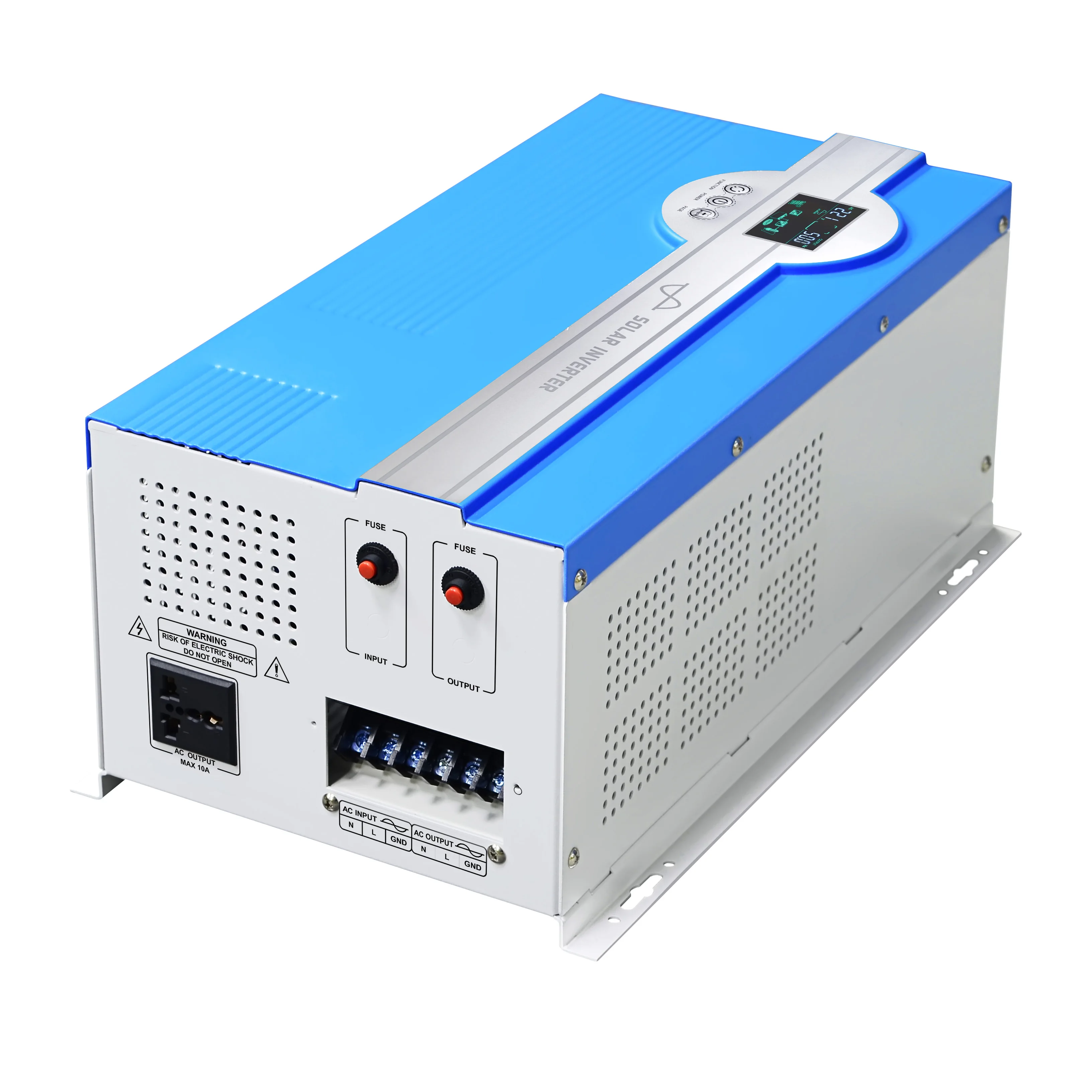 5000W Car Mounted 12V 24V 48V Convert 220V Pure Sine Wave High Power Off Grid All In One Solar Inverter