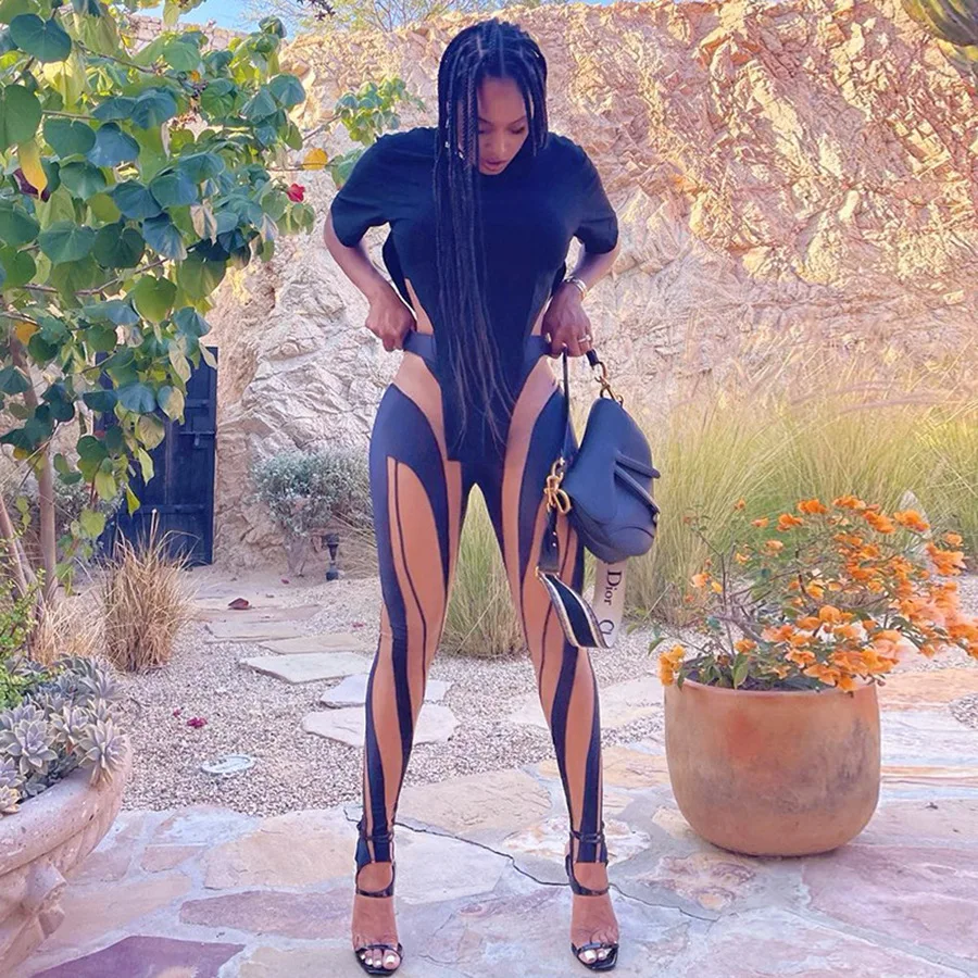 Dvacaman, модные новые поступления, 2021 кожаные штаны, повседневные, в стиле пэчворк, черные и белые, высокая талия, женские сексуальные обтягивающие штаны из искусственной кожи