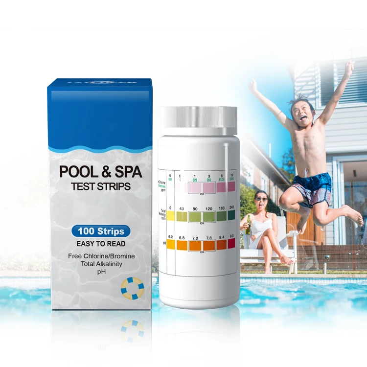 Лидер продаж на Amazon, тест-полоски для определения хлора для бассейна, аксессуары для бассейна