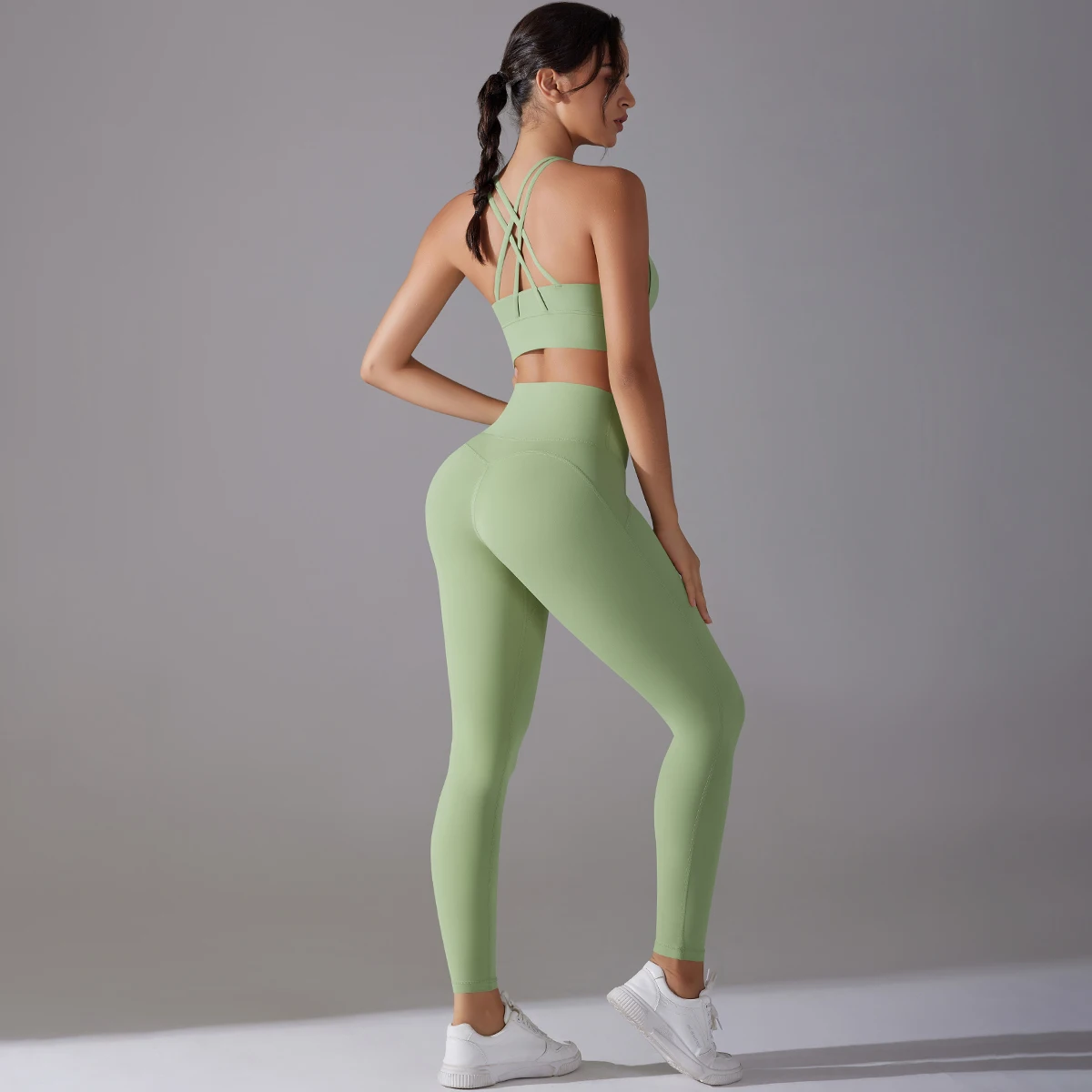 Seamless Yoga Set for women Fitness Sports Gym Clothing Women Gym Yoga Set Workout Sets Yoga Top And Sportswear Suit