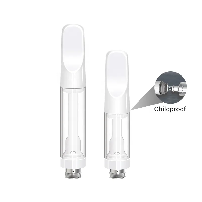 USA 1ml CBD Oil Vaporizer Glass Ceramic coil 510 Thread full ceramic Vape Cartridge