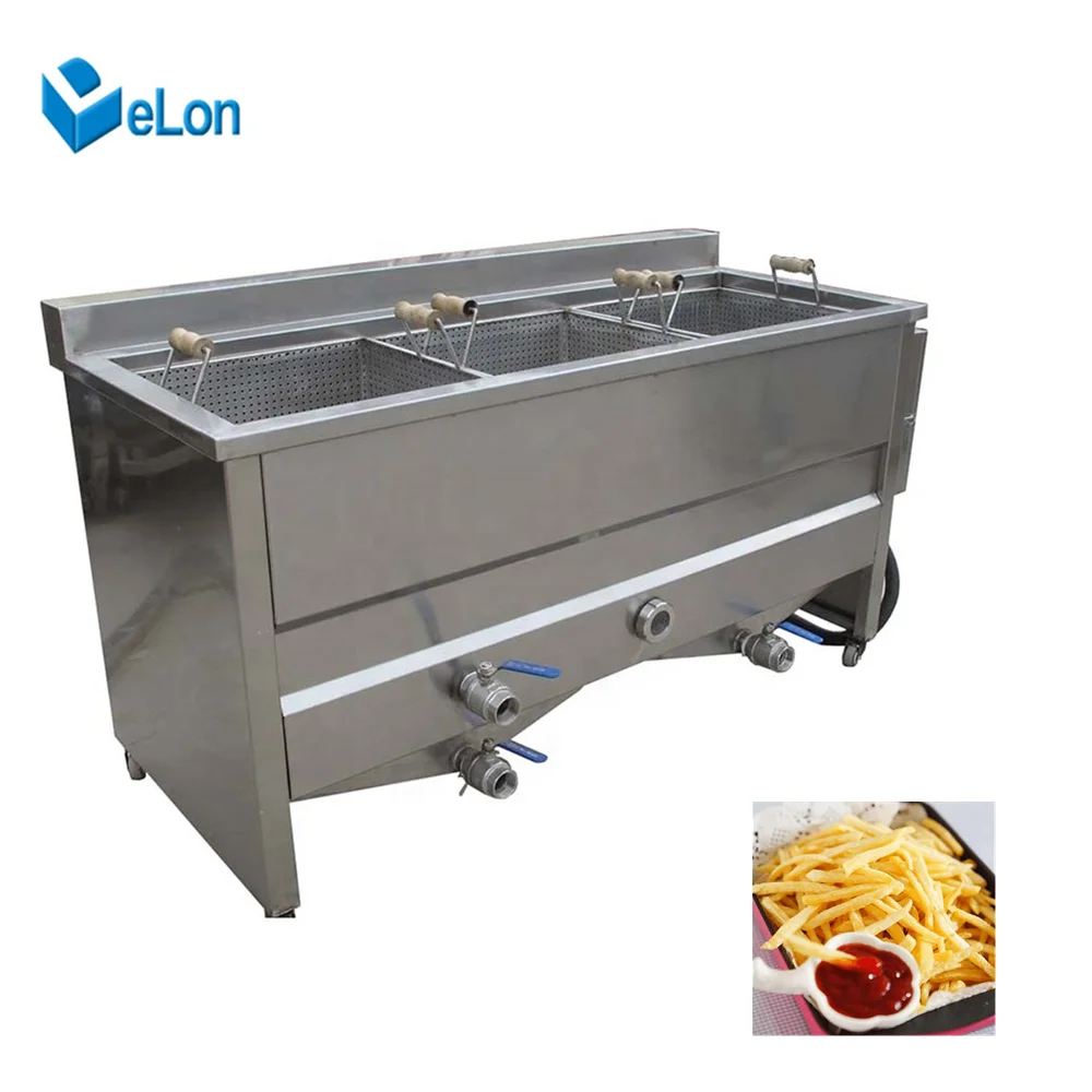 Automatic Industrial Frozen French Fries Production Line Potato Chips Making Machine