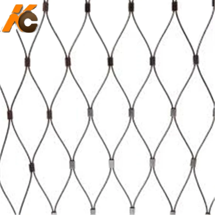 Kangchen   stainless steel cable mesh  Balcony railing Steel Net  /staircase railing protecting Mesh