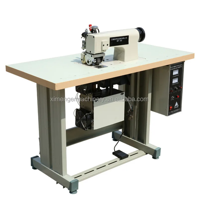 Ultrasonic Lace Sewing Machine for Home Use and Retail Nonwovens Lace Making and Tape/Cloth Edge Cutting Table