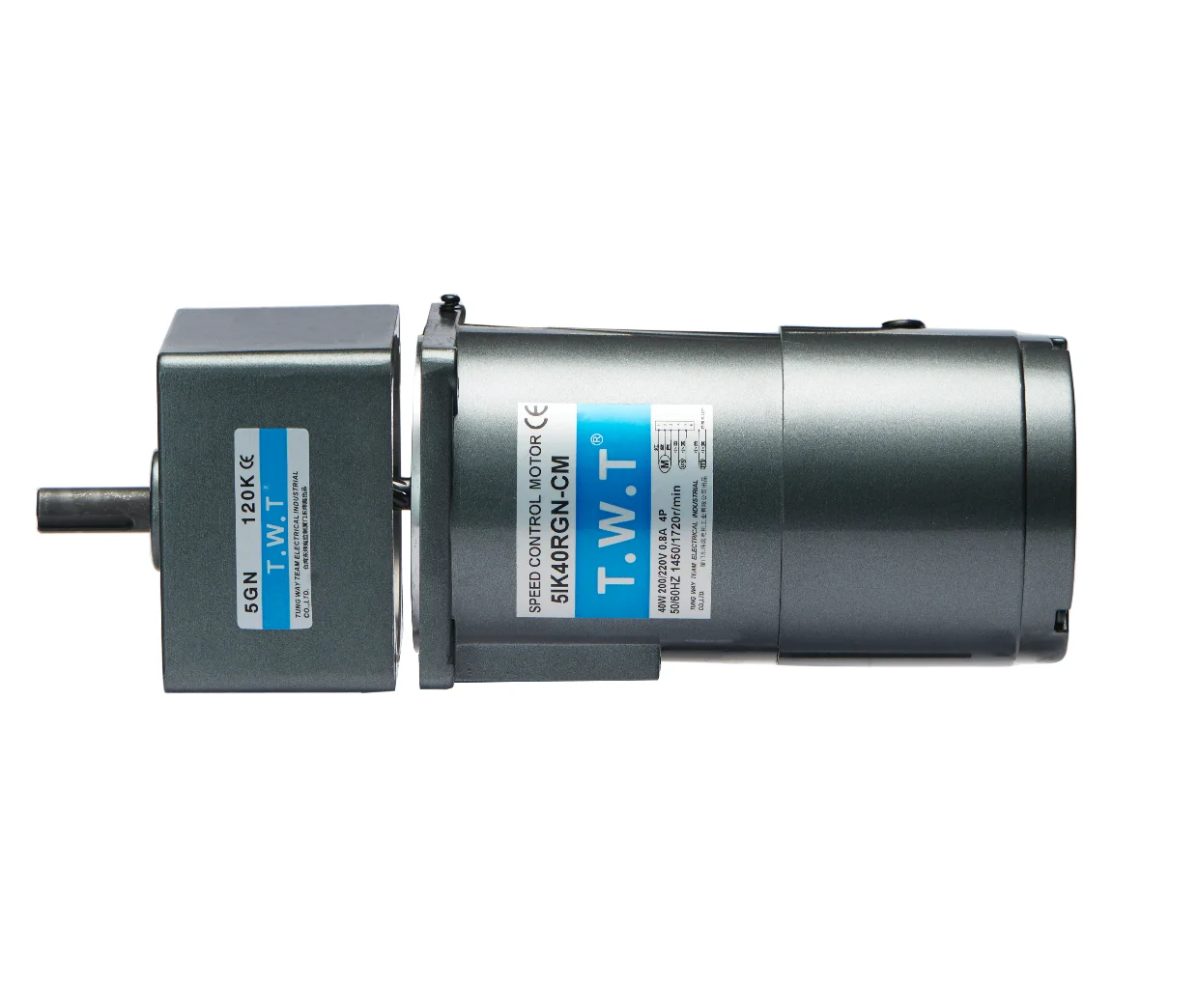 220v 230v 60 rpm high torque low rpm ac electric gear motors with speed controller