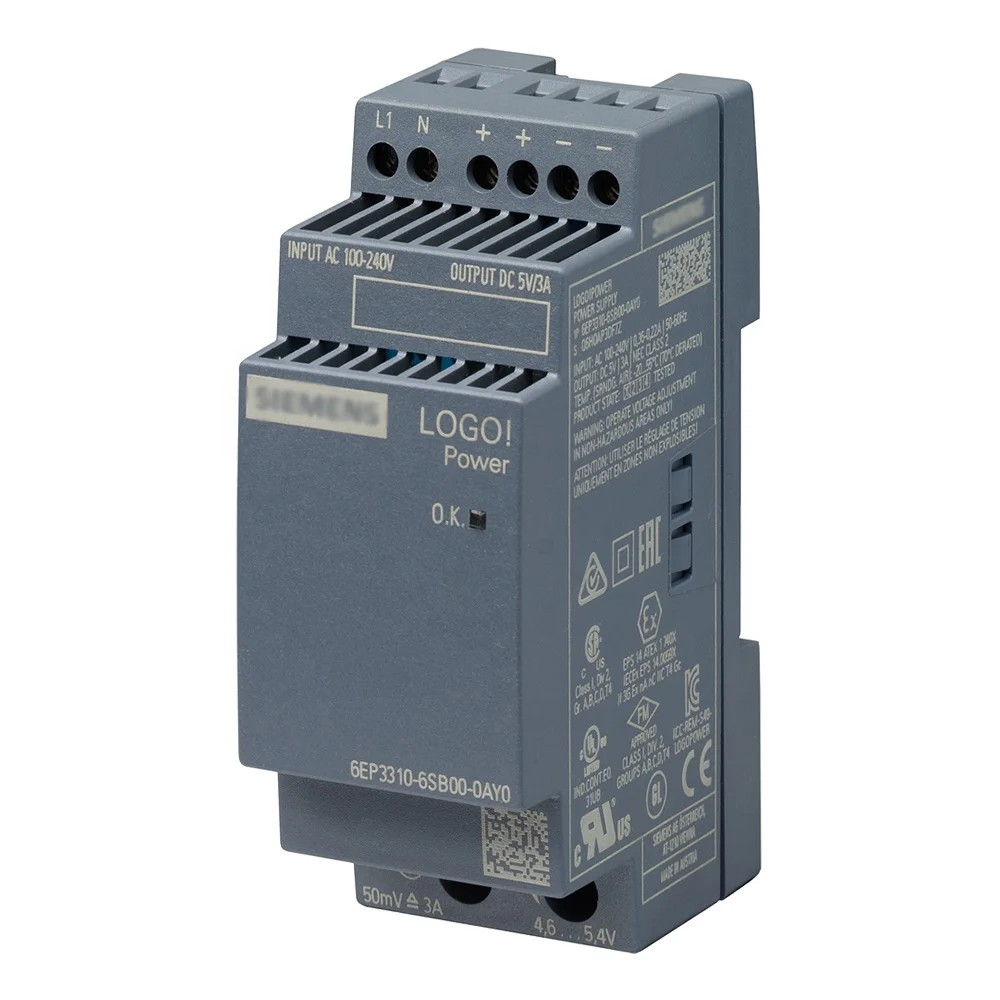 6EP3310-6SB00-0AY0, логотип! Питание 5 В/3 А стабилизированный источник питания, оригинал