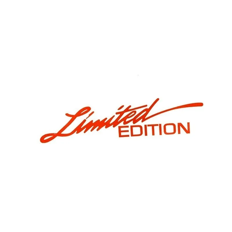 16*4cm Creative Car Stickers LIMITED EDITION English Sticker Fashion Auto Body Glass Decoration Reflective Laser Decal