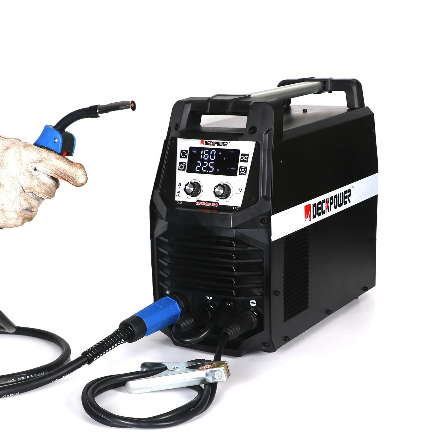 Decapower IGBT inverter  mig tig mma 3-in-1 MIG Welding machines for  aluminium(symig 200)