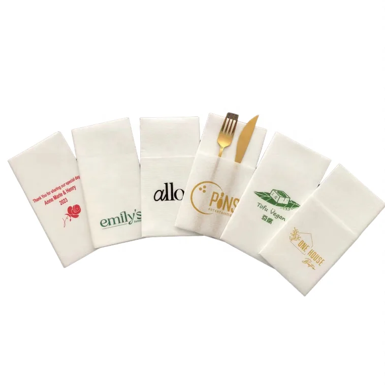 Hot Sale Napkins Custom Airlaid Napkins With Logo Disposable Table Napkin Paper For Restaurant