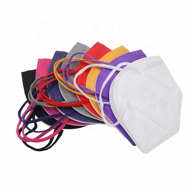 Jiada Mixed Colors FFP2 Mask, CE0370 FFP2 Color Face Mask Disposable