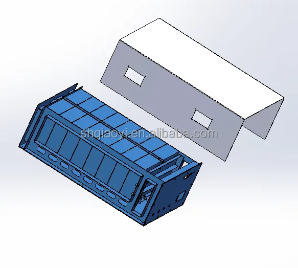 Custom galvanized Case Battery Box Sheet Metal Waterproof Electronic 5.25 In Enclosure