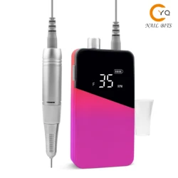 2023 Manicure Nail Polish Machine Supply Portable Professional Electric Rechargeable 35000rpm Brushless Nail Drill Machine