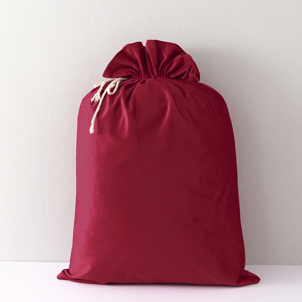 Luxury Santa Sack for Sublimation Blank Velvet Christmas Bag Muti Color Christmas Gift Bag