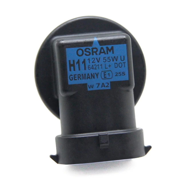 
Osram Headlight original 64211L+ 12V H11 55W long life made in Germany E1 Halogen Lamp 