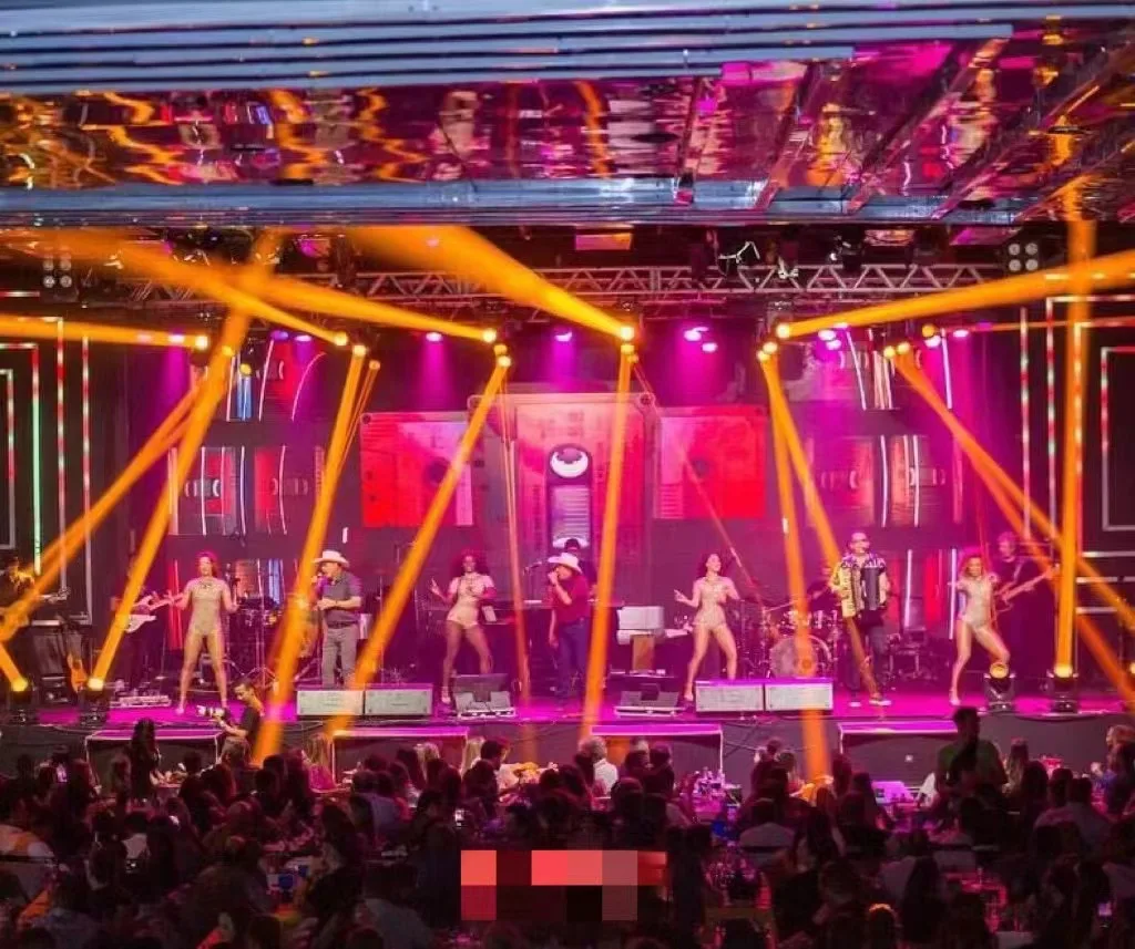 150W LED Moving head light RGB color mixing 3-in-1 LED to pre-program or control the movement, color and wash gobo effects