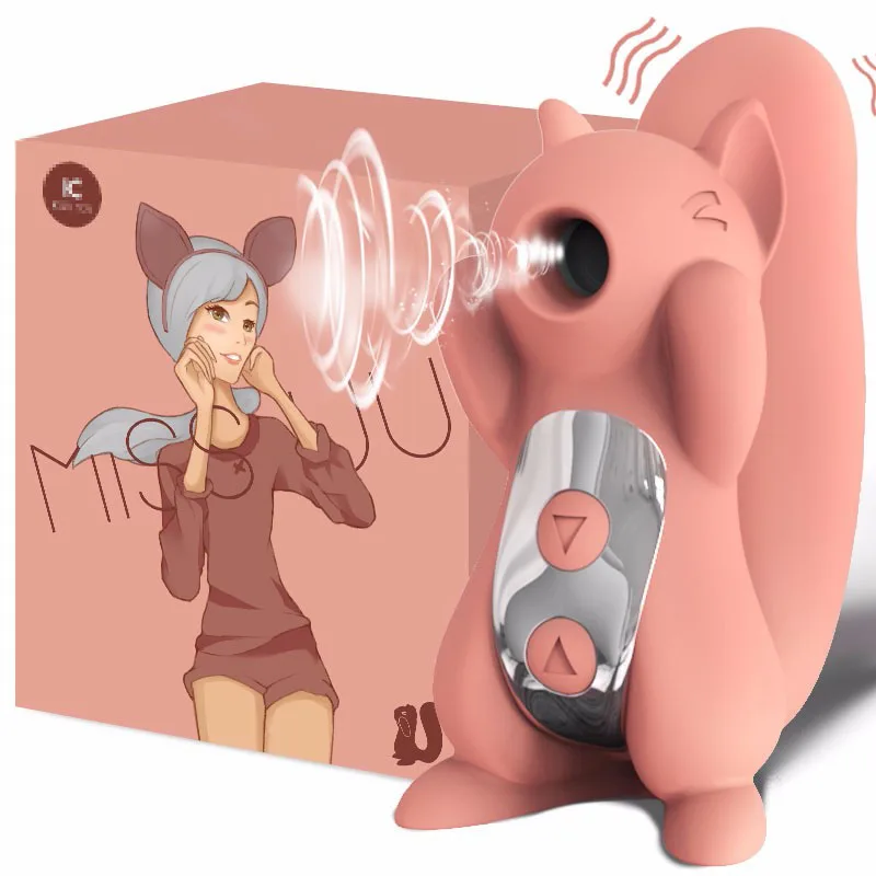 10 Handheld Wireless Squirrel Clitorial Sucking Vibrator Nipple Vibrating Role Playing Massager Adult Sex Toys for Womens