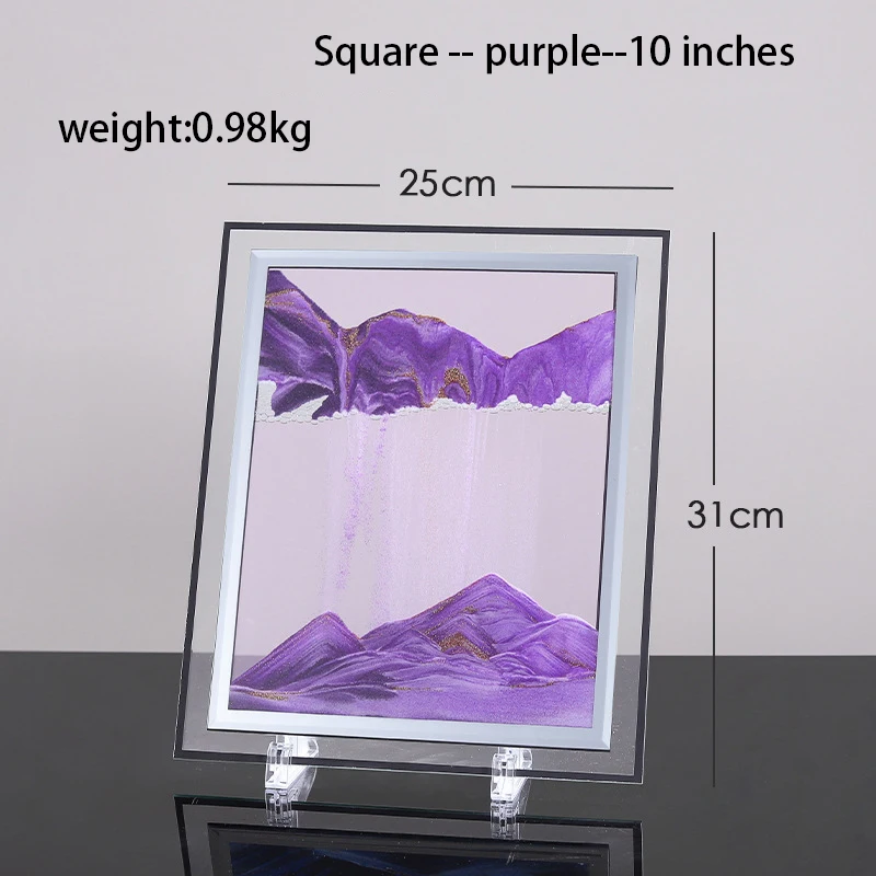 Креативное украшение для дома офиса и стола роскошные круглые 3D песочные часы с