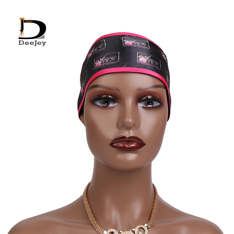 New Arrival Soft Satin Headband for Make Up Cosmetic Spa Wrap Hair Bangs Stickers with logo print