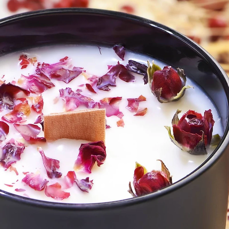 Clean burning special design new coming cheap natural soy wax wood wick scented candles