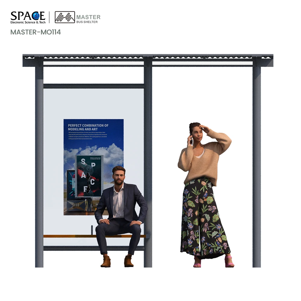 High Quality Manufacturer Outdoor Storage Shed Bus Shelter Stop