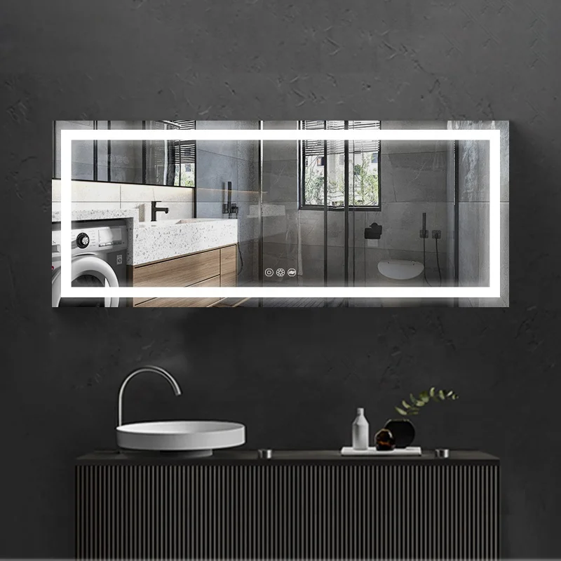 bathroom mirror with led light led mirror bathroom bath mirrors