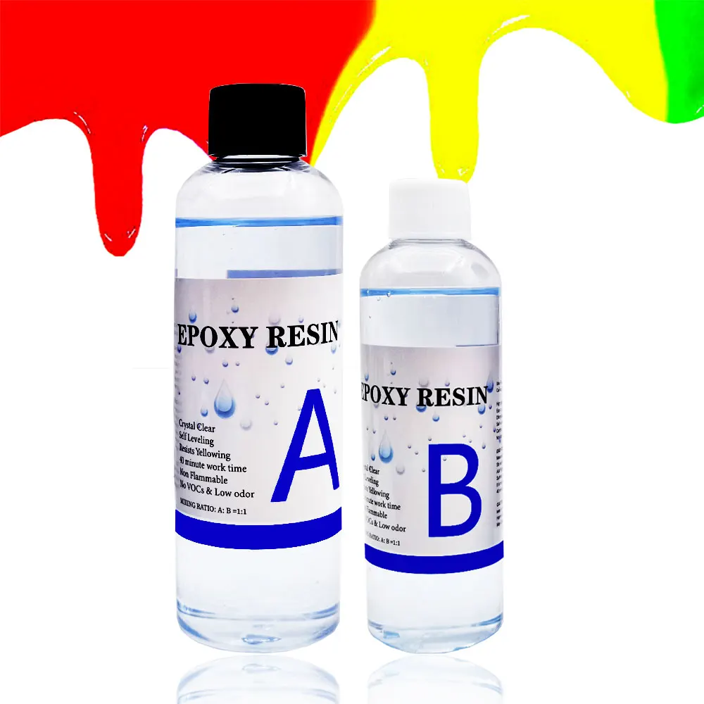 Wholesale Crystal Clear Epoxy Resin 2:1 Starter Kit for DIY Silicone Mold Jewelry Making