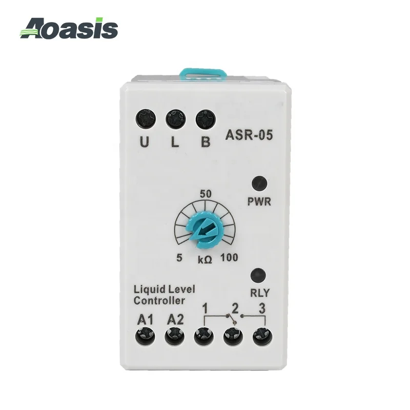 ASR-05 liquid water level control relay for controlling the discharge of tanks and wells motor protection relay