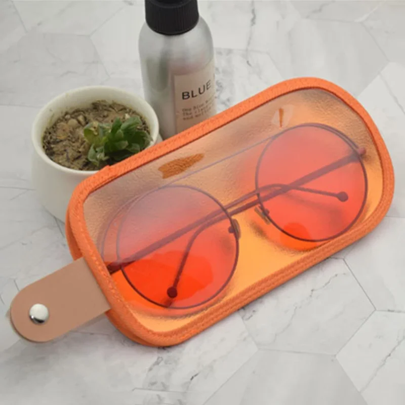 New Ice Cream Glasses Case Portable Color Snap Sunglasses Bag Protector Eyewear Accessories PVC Foldable Glasses Box