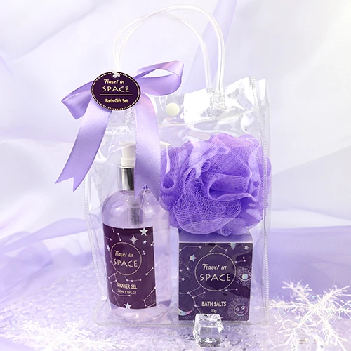 oem wholesale self care gift set bath salt sponge bath sets bath gift sets spa