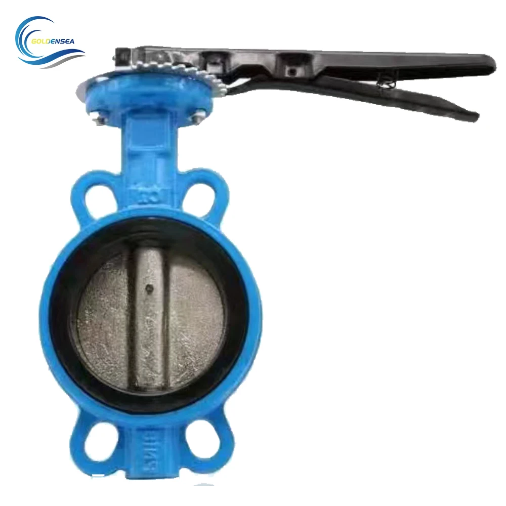 Hot Sale PVC Wafer Gear Triple Butterfly Valve DN500 EPDM