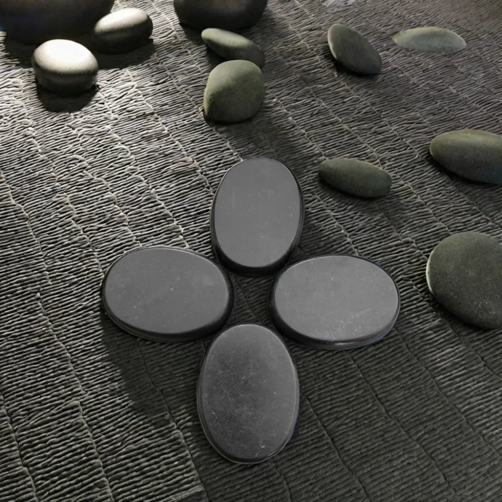 2024 Holding Stone Hot Massage Stones  for Spa Body Relax (8x6x2cm) Middle Size Oval Shape