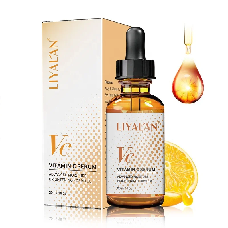OEM Custom LOGO Organic Natural Anti Aging Private Label Whitening Serum Vitamin C Hyaluronic Acid