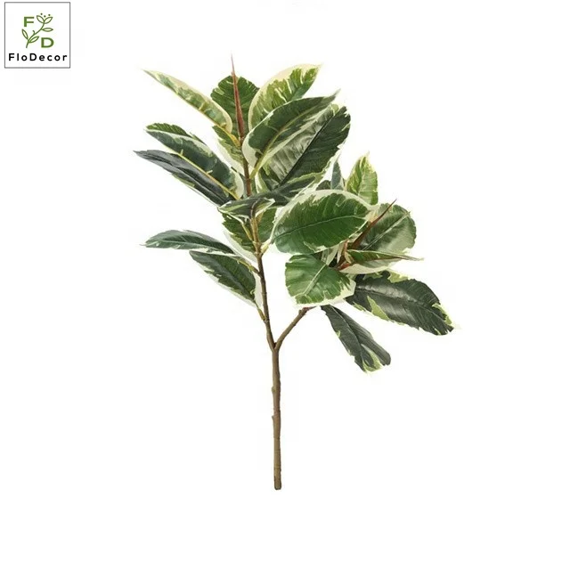 Factory Direct Tree Branches Artificial Oak Leaves Simulation Real Touch Plant For Home Hotel Decoration