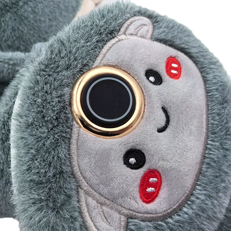 Customizable USB Rechargeable Unisex Plush Heated Slippers Winter Electric Battery Powered Foot Warmer for Home Use